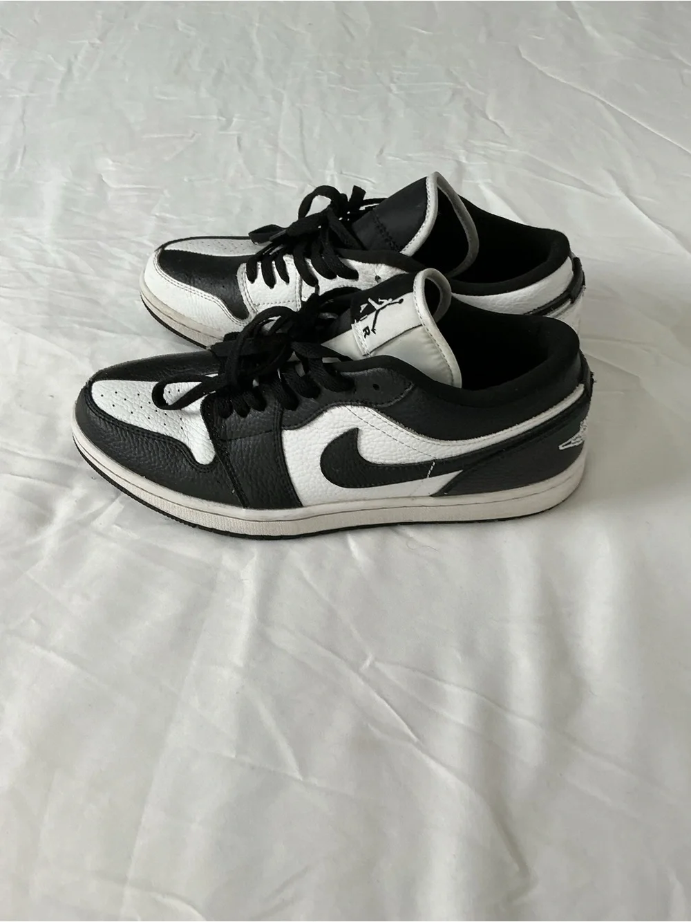 Nike Air Jordan 1 Low SE Homage Split Black White Sneakers Men's 10